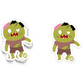 Boo Boo Buddies™ Zombie Sticker – Cute Kawaii Vinyl Sticker, Waterproof Glossy 3″ Die‑Cut