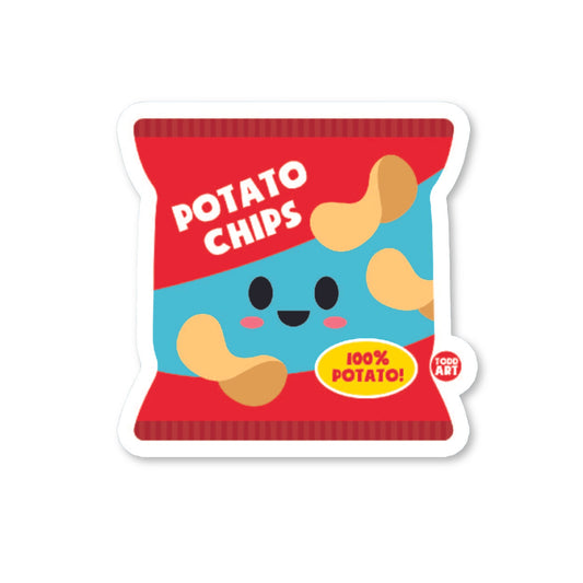 Potato Chip Bag Vinyl Sticker