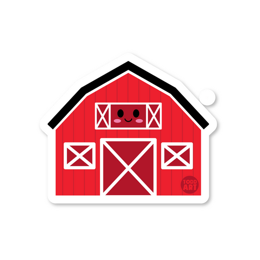 Red Barn Vinyl Sticker