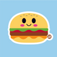 Burger - 3" Art Sticker