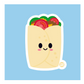 Burrito - 3" Art Sticker