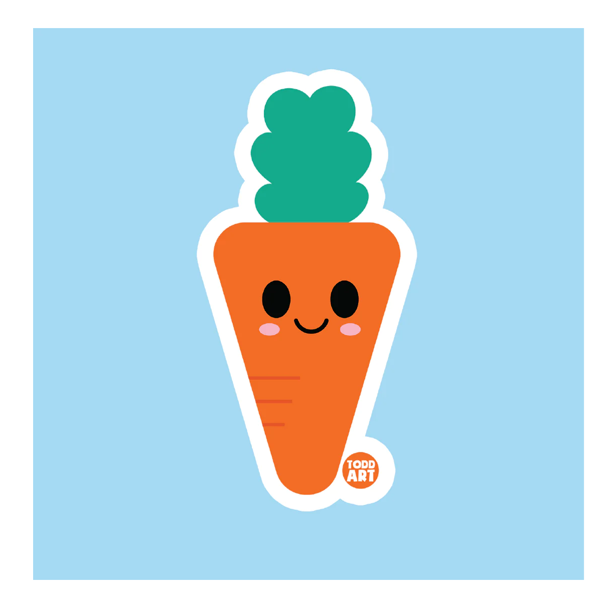 Carrot Vinyl Sticker