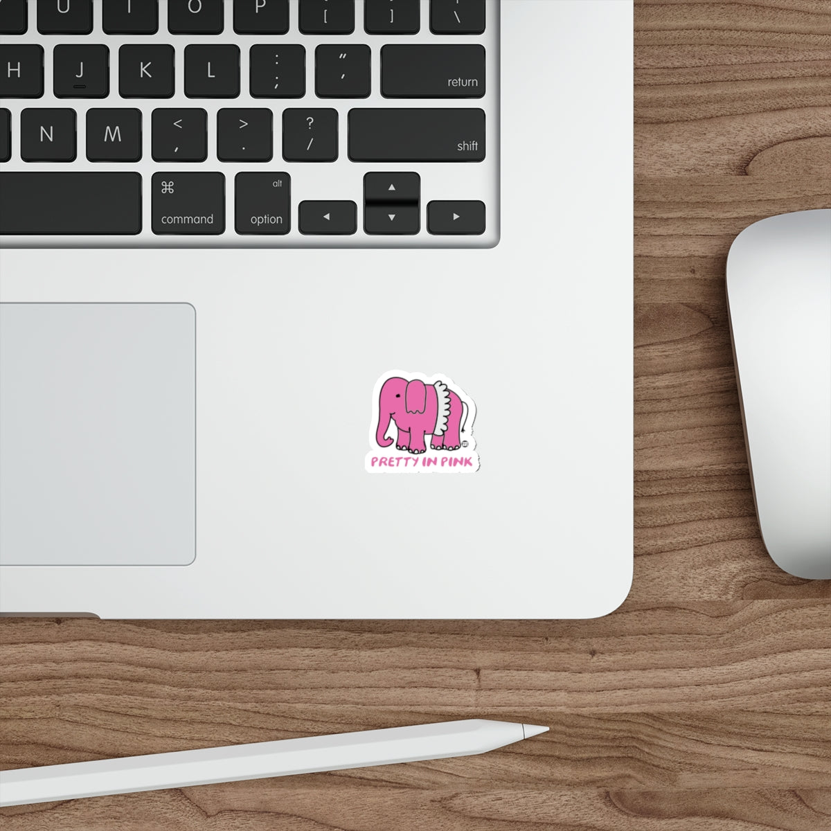 Pink Elephant Laptop Decor Small Fun Sticker Product