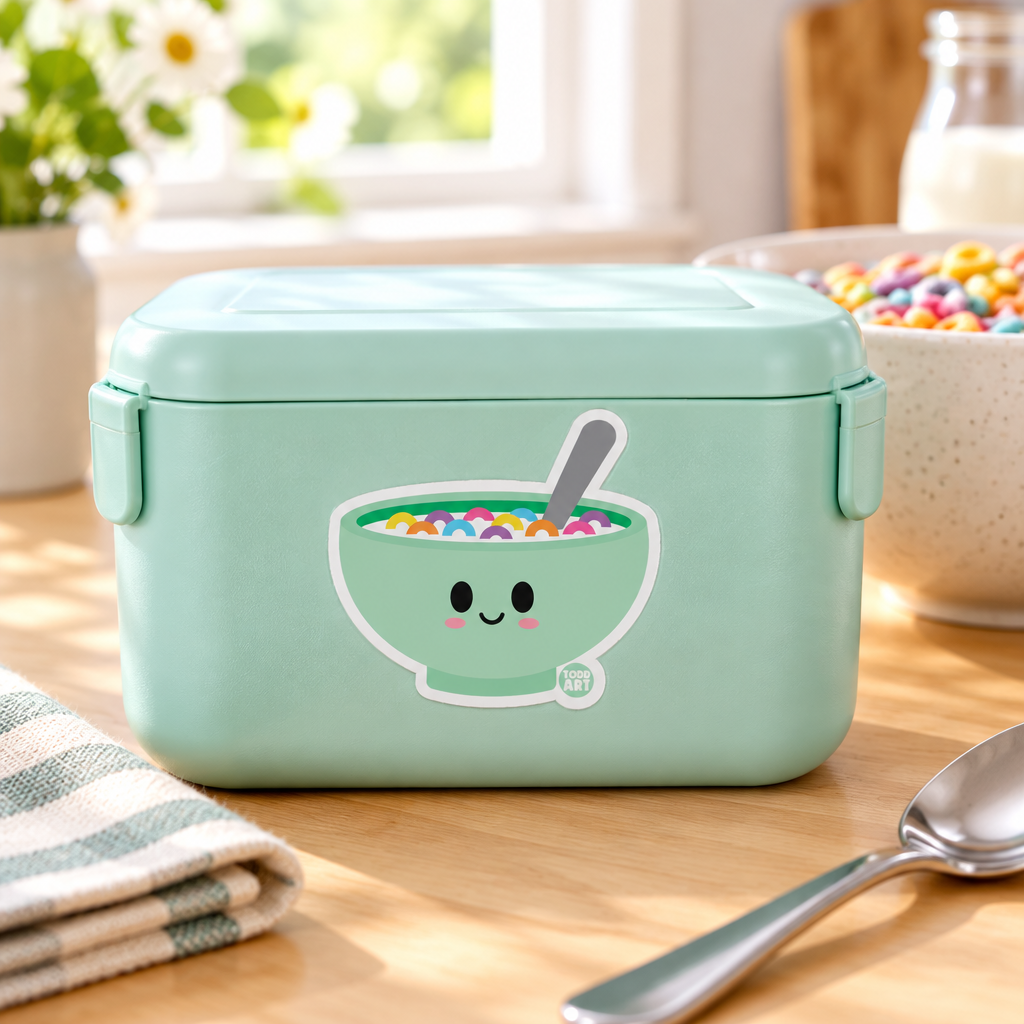 Cereal Bowl - 3" Art Sticker