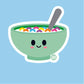 Cereal Bowl Vinyl Sticker