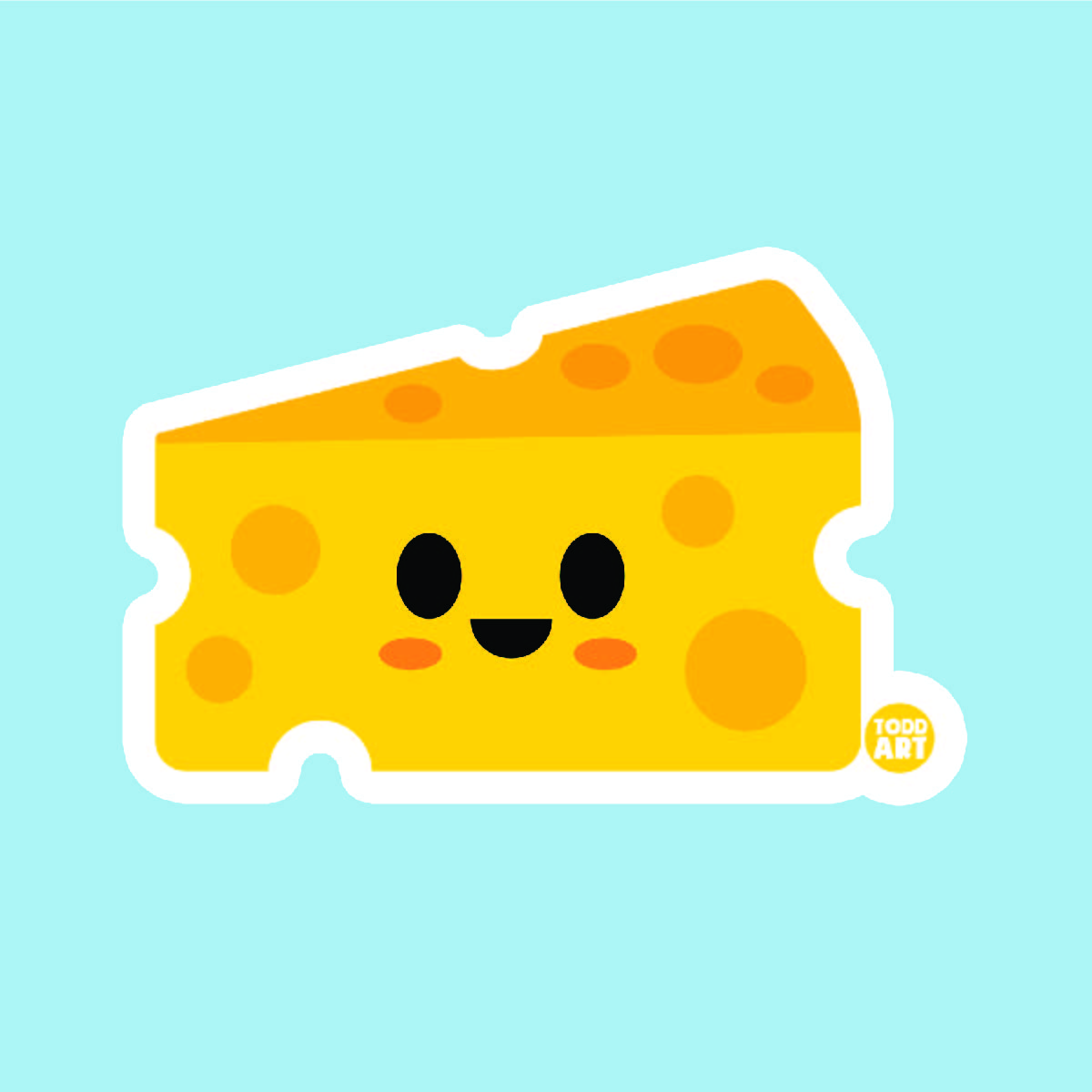 Cheese Vinyl Sticker