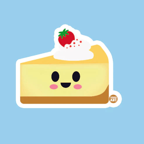 Cheesecake Vinyl Sticker