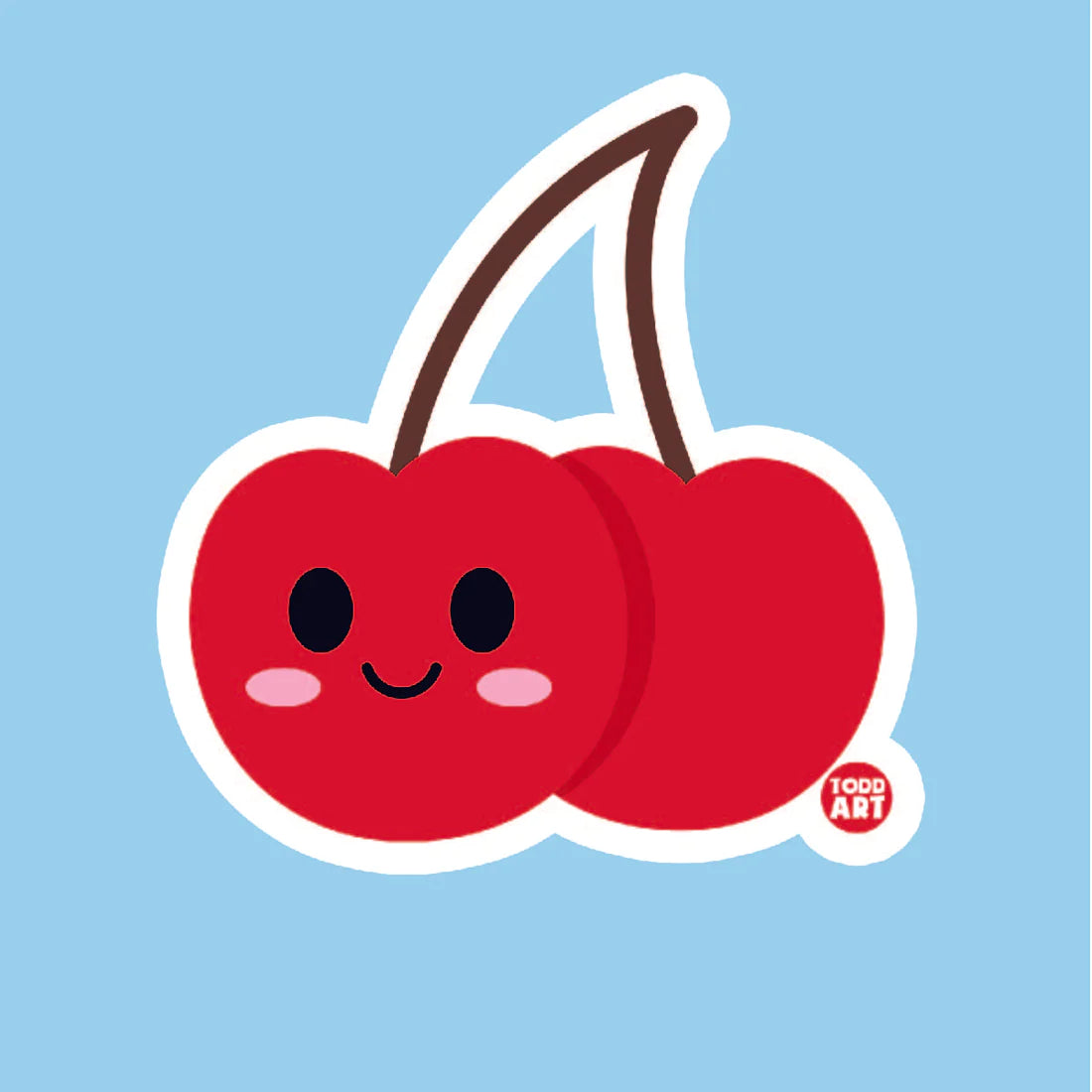 Cherries Vinyl Sticker