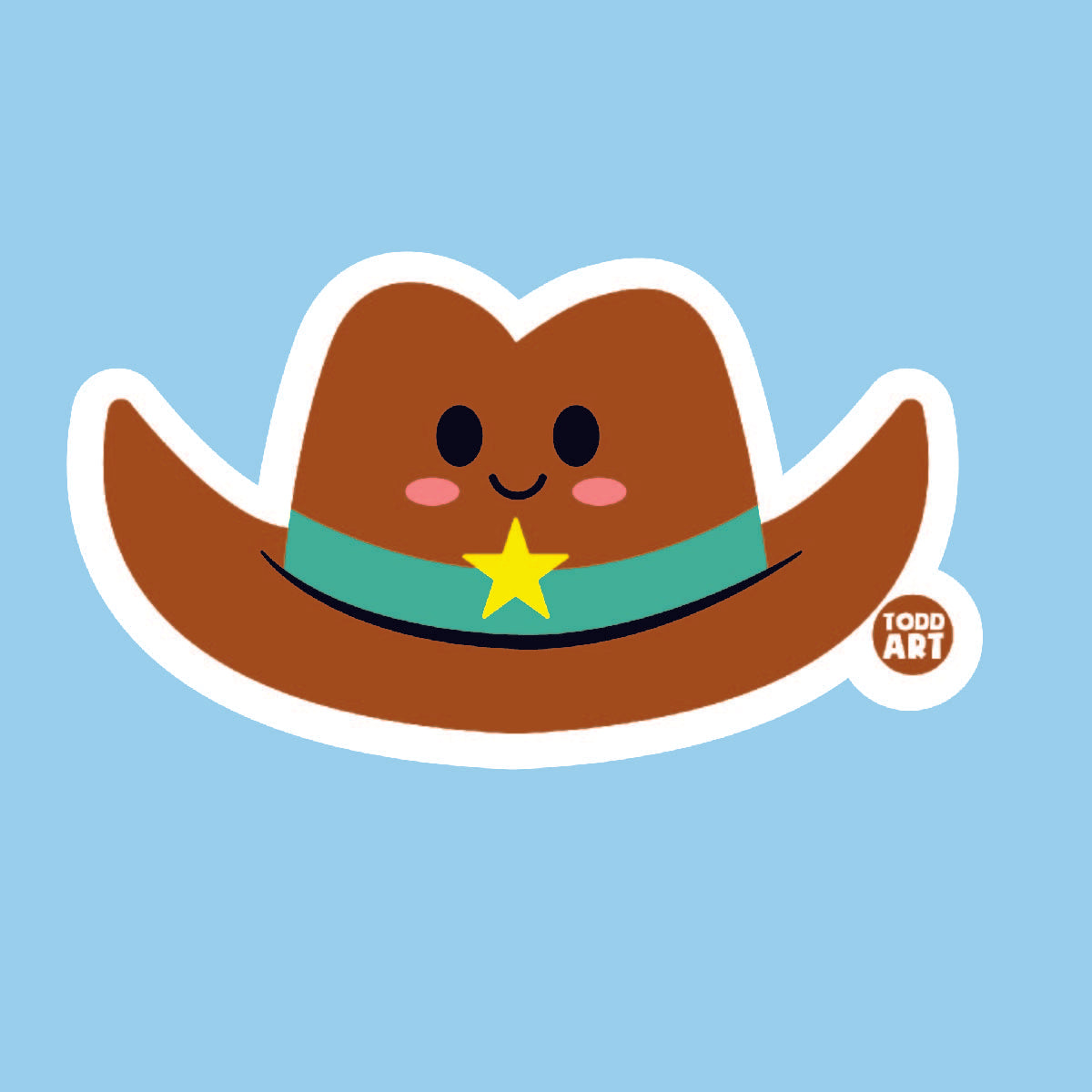 Cowboy Hat Vinyl Sticker