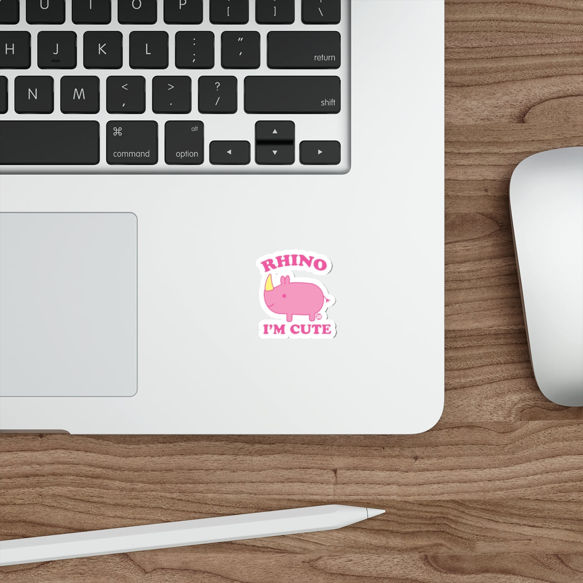 Rhino I'm Cute Fun Sticker for Laptops and More