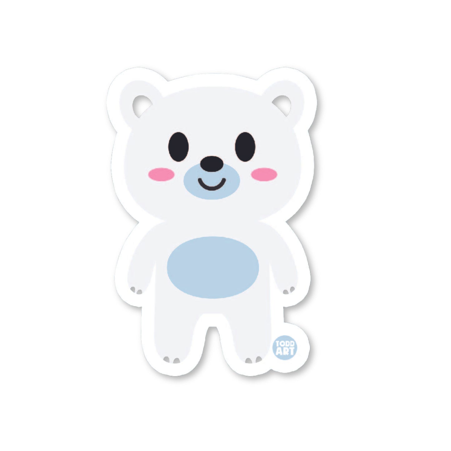 Polar Bear - 3" Art Sticker
