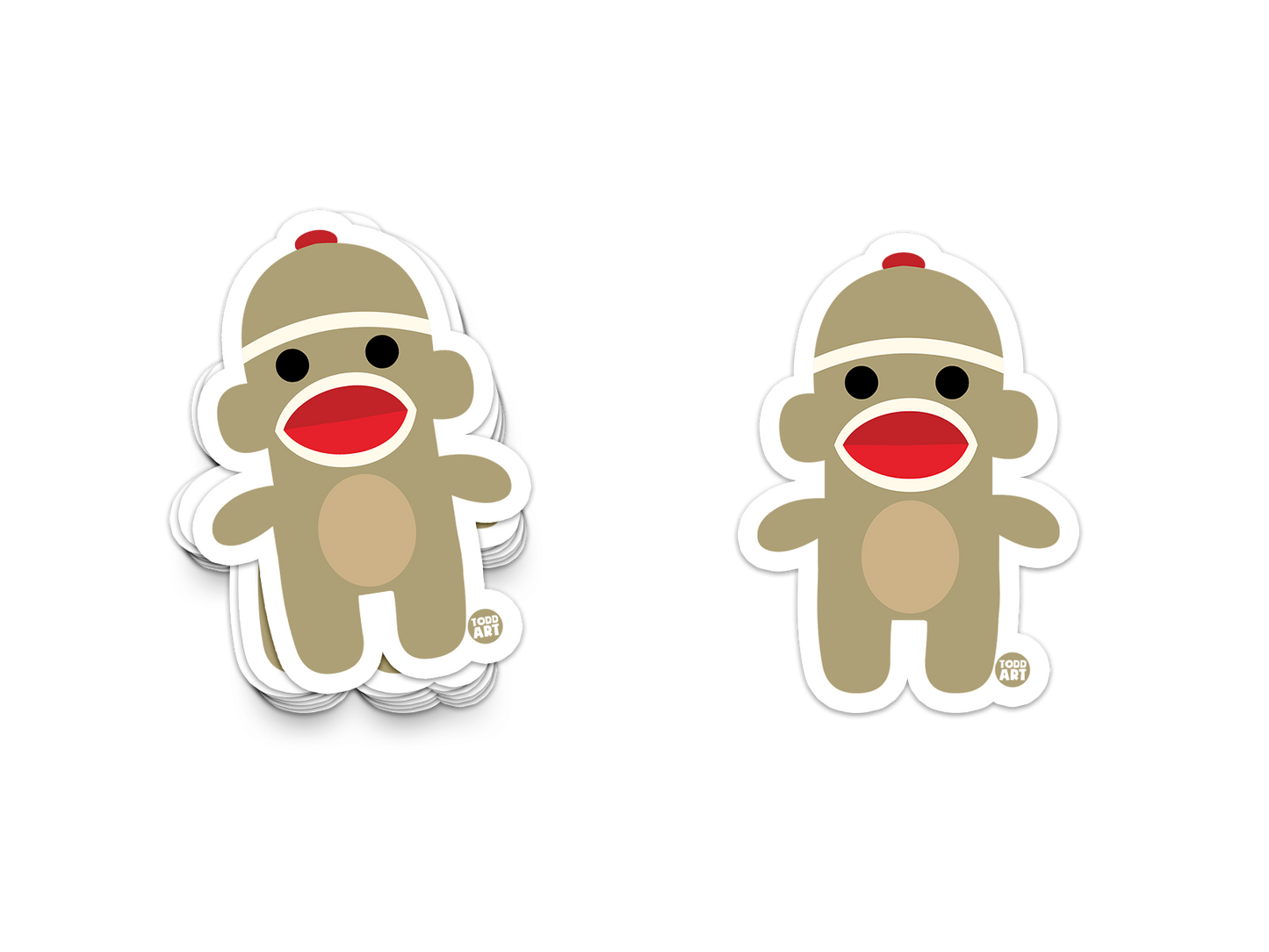 Sock Monkey Sticker