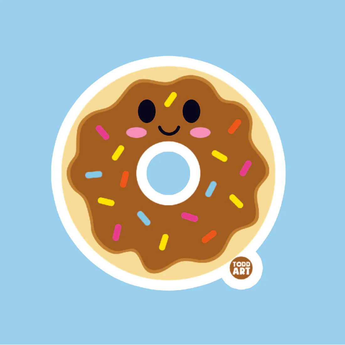 Donut Vinyl Sticker