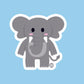 Elephant Vinyl Sticker