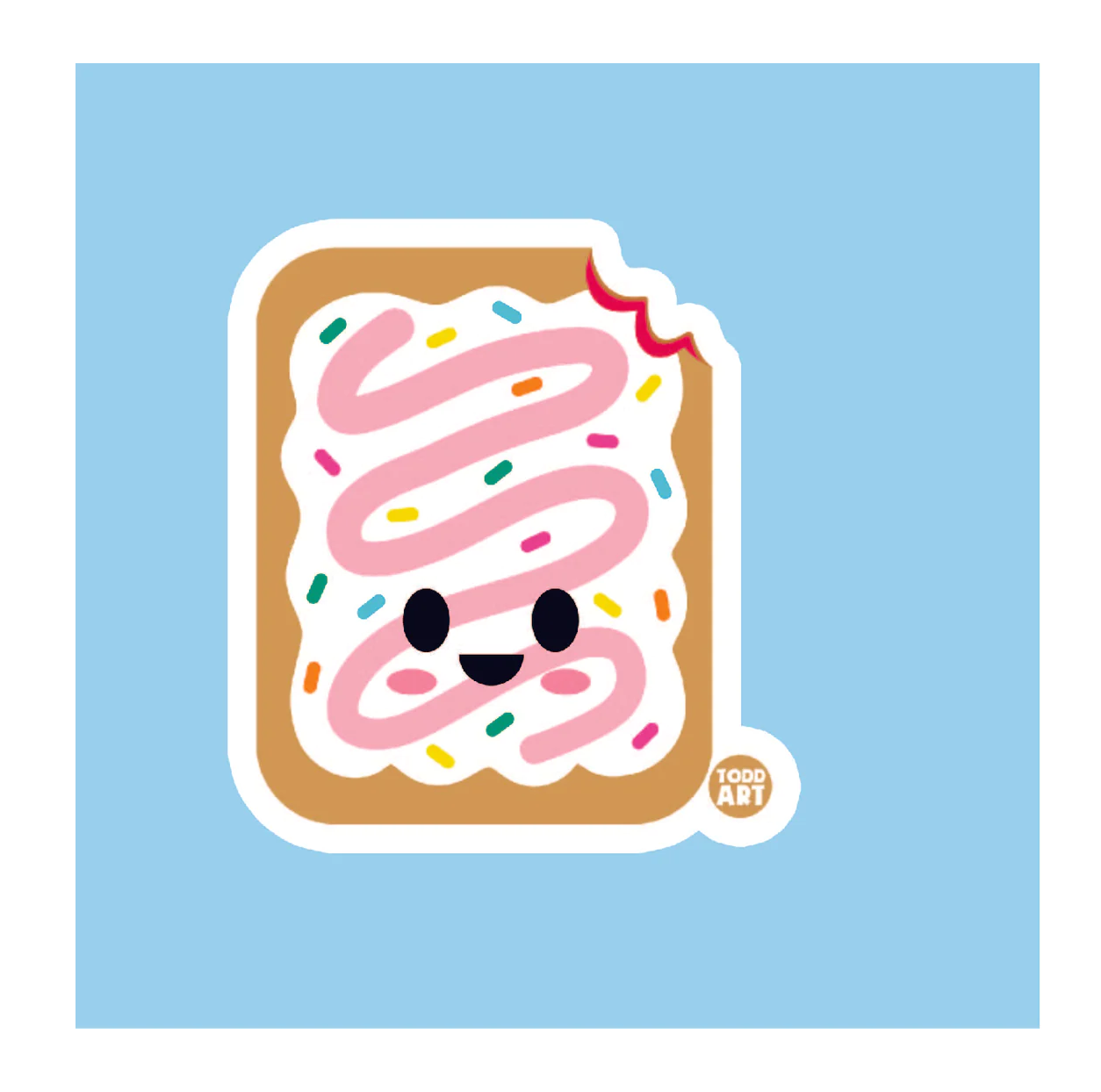 Frosted Tart Vinyl Sticker