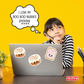 Girl with Laptop - Cinnamon Roll & Frosted Tart Stickers