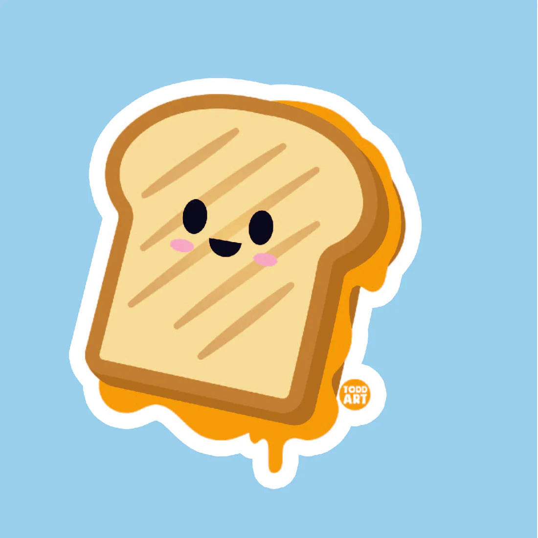 Grilled Cheese Vinyl Sticker