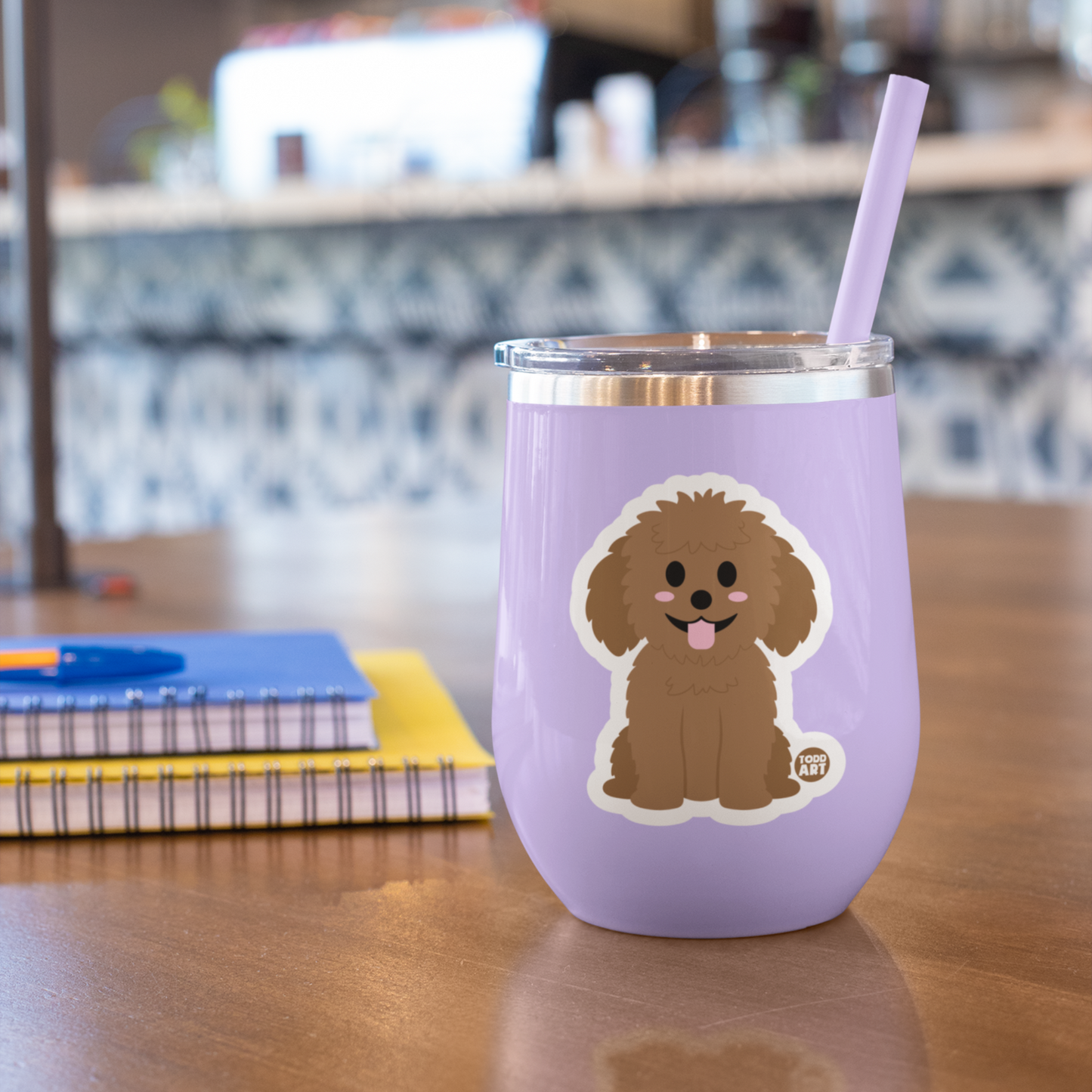 Boo Boo Buddies™ Labradoodle Dog Sticker – Cute Kawaii Labradoodle Vinyl Decal, Waterproof 3″ Die‑Cut