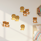 Lion & Tiger 6" Wall Decals in Kids Room