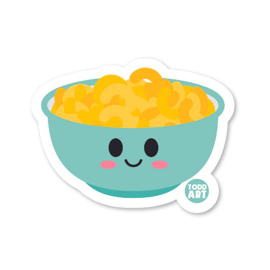 Mac and Cheese Bowl Vinyl Sticker