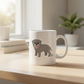Mastiff Sticker on White Mug