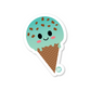Mint Chocolate Chip Ice Cream Vinyl Sticker