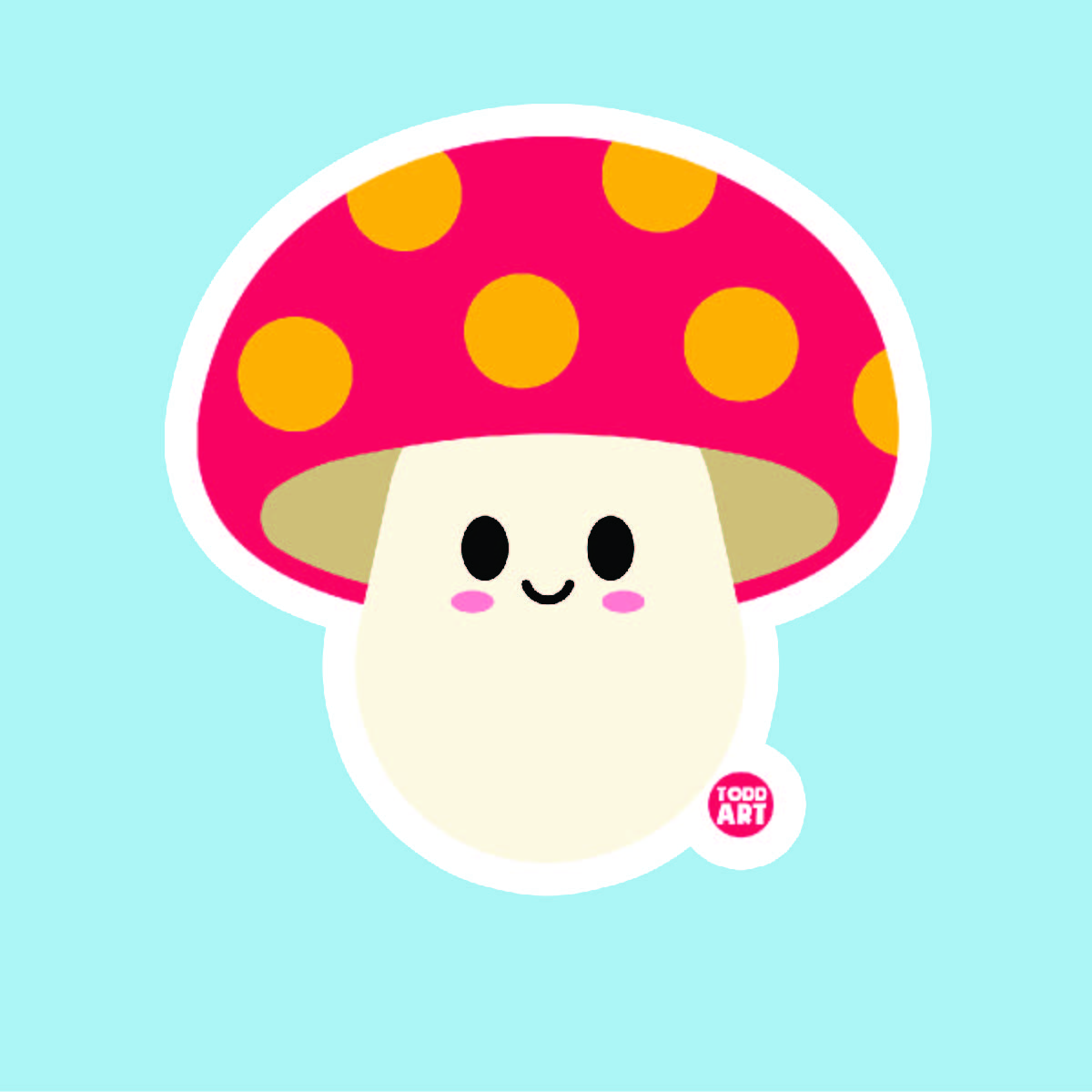 Mushroom Vinyl Sticker
