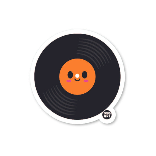 Old Record Sticker