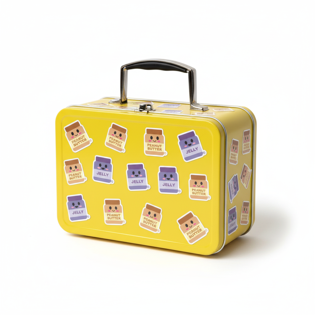 PB & Jelly Stickers on Lunch Box