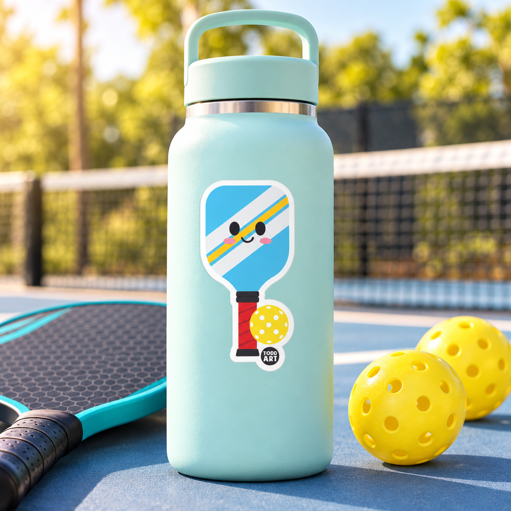 Pickleball sticker lifestyle image