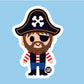 Pirate - 3" Art Sticker