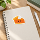 Pumpkin pie sticker on a notebook
