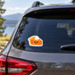 Pumpkin pie sticker on an SUV