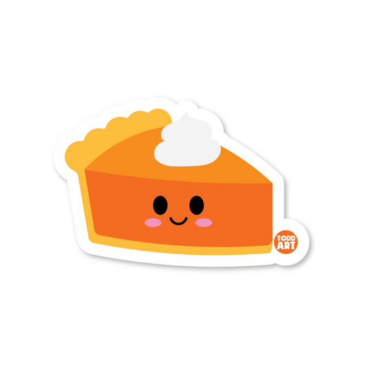 Pumpkin Pie - 3" Art Sticker