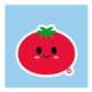 Boo Boo Buddies™ Tomato Sticker – Cute Kawaii Vinyl Sticker, Waterproof Glossy 3″ Die‑Cut