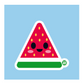 Boo Boo Buddies™ Watermelon Sticker – Cute Kawaii Vinyl Sticker, Waterproof Glossy 3″ Die‑Cut