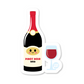 Boo Boo Buddies wine bottle & glass vinyl sticker — glossy waterproof, UV‑resistant 3″ die‑cut ideal for crafts