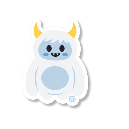 Boo Boo Buddies yeti vinyl sticker — 3″ glossy waterproof, UV‑resistant die‑cut ideal for crafts & journals