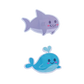 Boo Boo Buddies Bandages - Shark and Whale