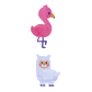 Boo Boo Buddies Bandages - Flamingo and Llama